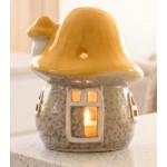 Mushroom Fairy House - Yellow Roof Mushroom Fairy House - Yellow Roof